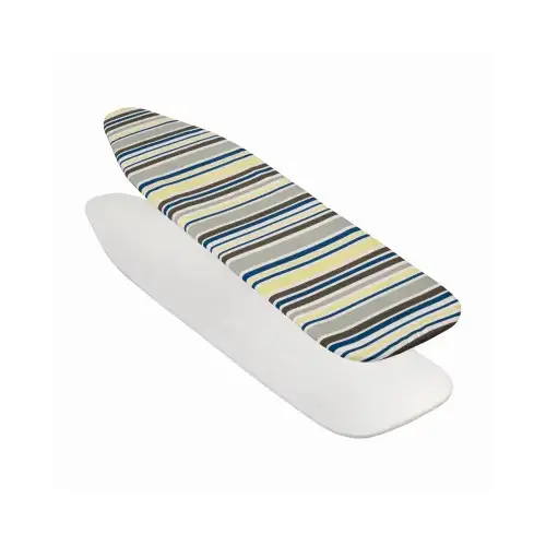 Deluxe Ironing Board Cover, Reversible, Foam Pad, Stripe/Natural Pattern Deluxe Ironing Board Cover, Reversible, Foam Pad, Stripe/Natural Pattern