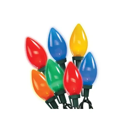 Christmas LED 25-Light Set, C9, Multi Ceramic Christmas LED 25-Light Set, C9, Multi Ceramic