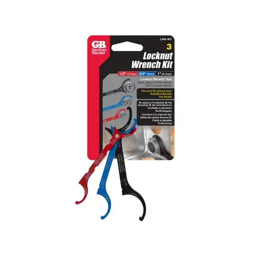 Wrench Set, 3-Piece, Steel