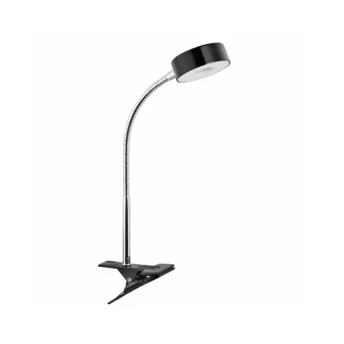 LED Clip Lamp, Black, 5-Watt LED Clip Lamp, Black, 5-Watt