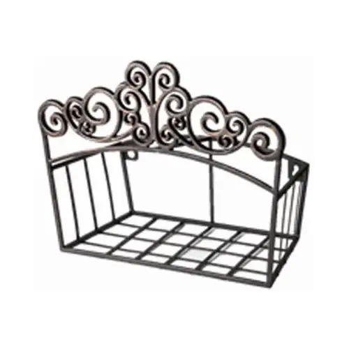 125 Ft. x 5/8 In. Hose Capacity Decorative Wall Mount Hose Hanger Black 125 Ft. x 5/8 In. Hose Capacity Decorative Wall Mount Hose Hanger Black