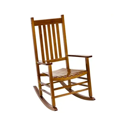 KN Porch Rocker, 69 in OAW, 86 in OAD, 116 in OAH, Hardwood, Natural