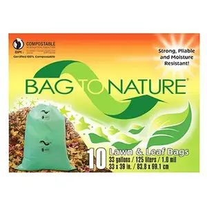INDACO MFG LTD MBP12310 Lawn & Leaf Bags, 33-Gal., 10-Ct. Green