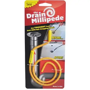 IMAGINATION PRODUCTS CORP FSMPD Drain Millipede Hair Clog Tool, 20-In.