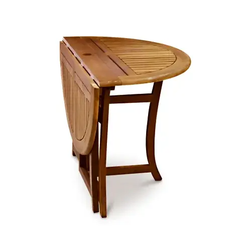 Folding Eucalyptus Patio Table, 48-In. Round Folding Eucalyptus Patio Table, 48-In. Round