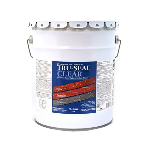 Multi-Surface Waterproofing Sealer, Solvent Base, Clear, 5-Gallons Multi-Surface Waterproofing Sealer, Solvent Base, Clear, 5-Gallons