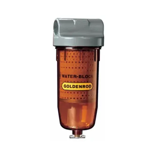 Goldenrod Water Block Fuel Filter, 3/4-In. NPT Top Cap Goldenrod Water Block Fuel Filter, 3/4-In. NPT Top Cap