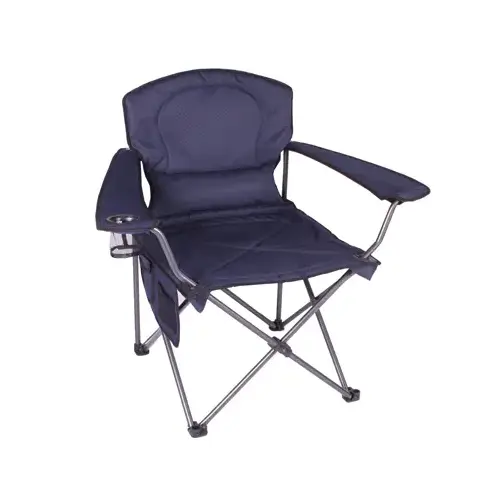 Padded Arm Chair, Oversized, Blue Polyester - pack of 4 Padded Arm Chair, Oversized, Blue Polyester - pack of 4