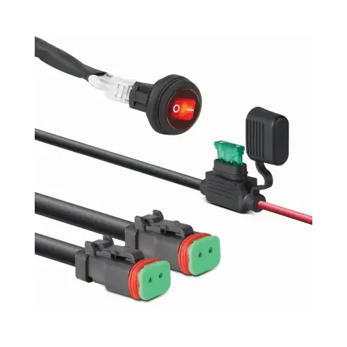 LED Light Bar Wiring Harness, Double LED Light Bar Wiring Harness, Double