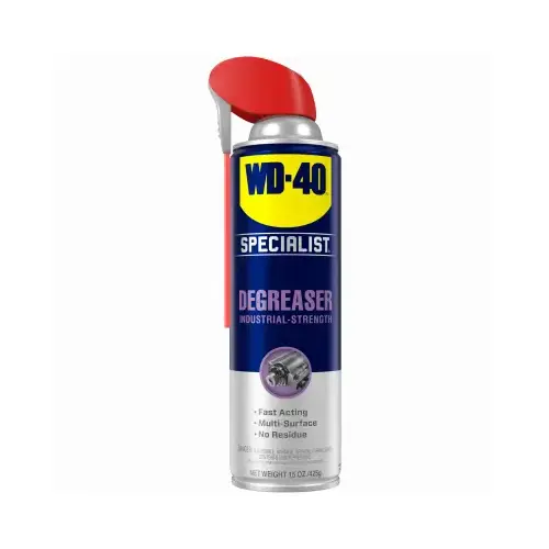 Degreaser, 15 oz Aerosol Can, Liquid, Mild Petroleum Clear Degreaser, 15 oz Aerosol Can, Liquid, Mild Petroleum Clear