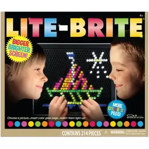 BASIC FUN INC 02215 214-Pc. Lite-Brite Light Up Art Set