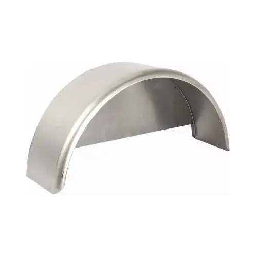 Replacement Single-Axle Trailer Fender, 16 Gauge Steel, 9 x 32 x 15-In.