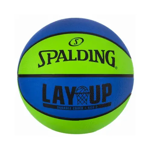 Spalding Mini Basketball, Blue & Green, 22-In. Spalding Mini Basketball, Blue & Green, 22-In.