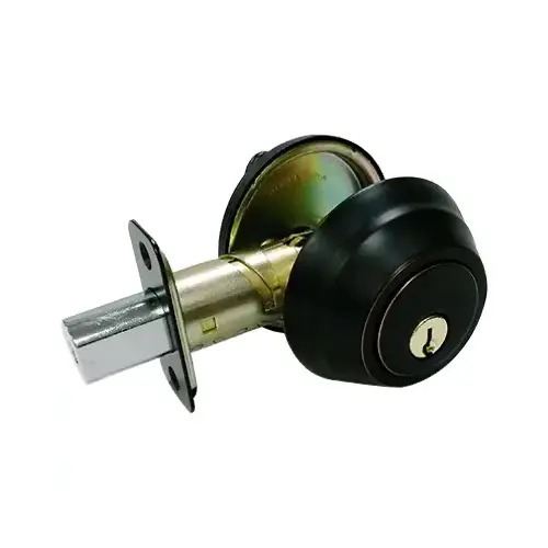 Wavelet Single-Cylinder Deadbolt, Aged Bronze Wavelet Single-Cylinder Deadbolt, Aged Bronze