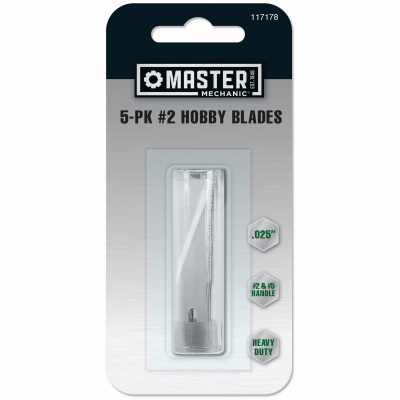 ACCUTEC BLADES INC 84-0760-0000 #2 Hobby Blades - pack of 5