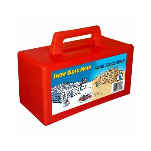 Red Plastic Sand & Snow Block Maker