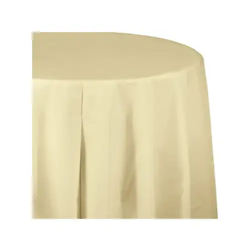 Plastic Table Skirt, Ivory, 14 Ft. Plastic Table Skirt, Ivory, 14 Ft.