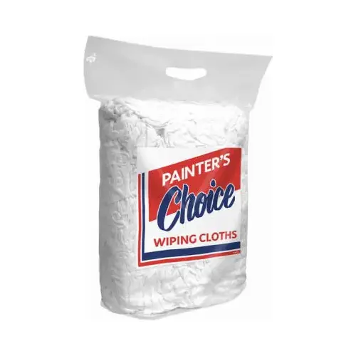 #5 White Cotton Knit Rags, 4-Lb.