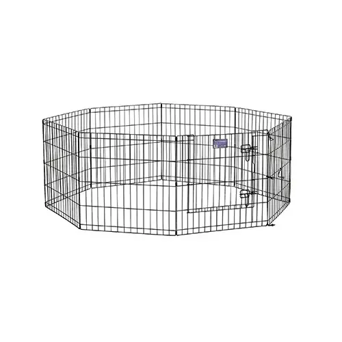 Pet Exercise Pen, Black, 36-In. Pet Exercise Pen, Black, 36-In.