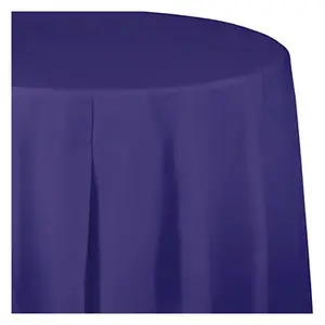 CREATIVE CONVERTING 703268 82"Purp RND Table Cover