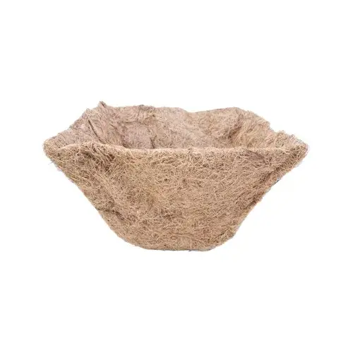 Planter Coco Liner, Square, 14-In. Brown
