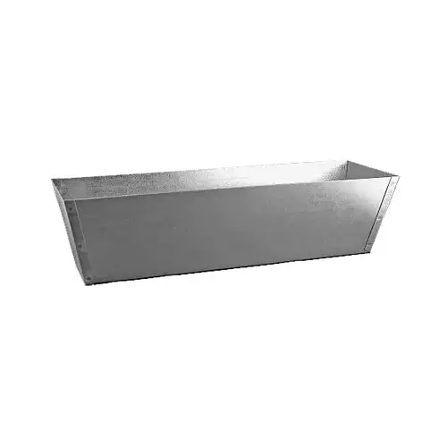 Mud Pan, Galvanized Steel, 12-In.