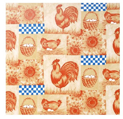 KITTRICH CORP. 03-771-12 Shelf Liner, Adhesive, On The Farm Pattern, 18-In. x 9-Ft.
