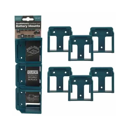 Holder Makita 18v LXT Blue ABS Battery Mounts Blue