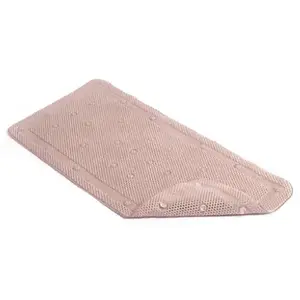 KITTRICH CORP. BMAT-C4N08-04 Bath Mat, Taupe Rubber, 17 x 36-In.