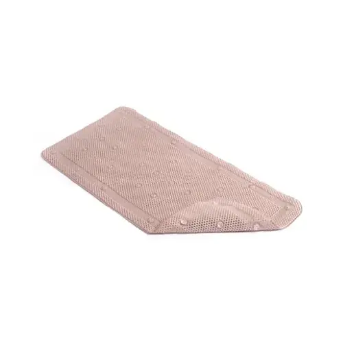 Bath Mat, Taupe Rubber, 17 x 36-In.