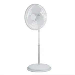 HomePointe FS40-19MW Oscillating Stand Fan, 3-Speeds, White, 16-In.