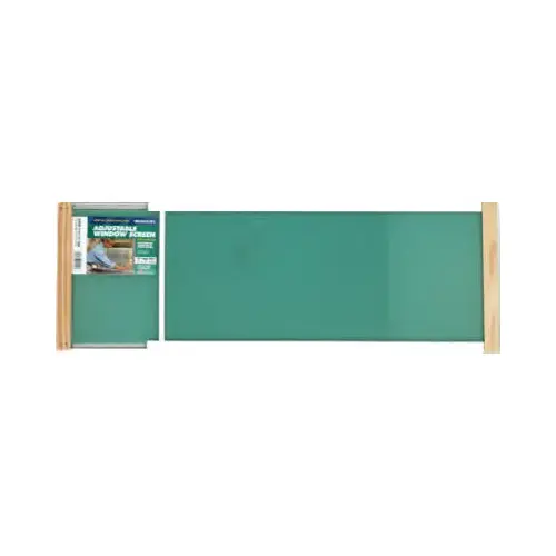 Window Screen, 25 to 45 in L, 10 in W, Aluminum/Polyethylene Window Screen, 25 to 45 in L, 10 in W, Aluminum/Polyethylene
