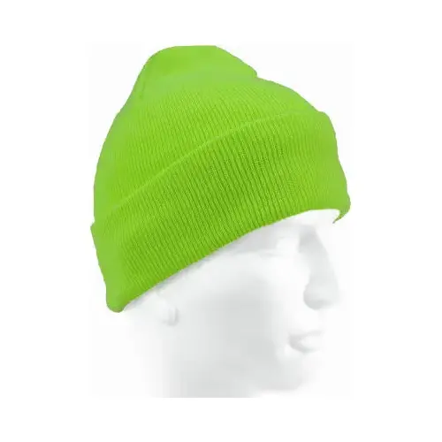 Watch Cap, Fluorescent Green Acrylic Watch Cap, Fluorescent Green Acrylic