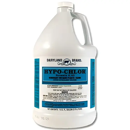 Hypo-Chlor Sanitizer For Dairy Applications, 6.40, 1-Gal.
