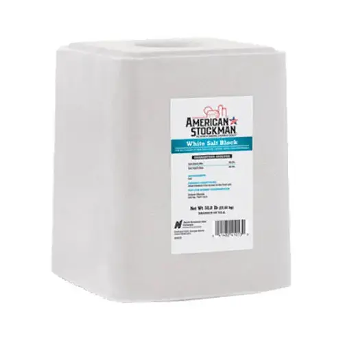 Plain White Salt Block Ag Salt, 50-Lbs.