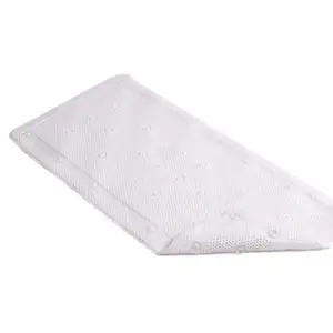 KITTRICH CORP. BMAT-C4N06-04 Bath Mat, White Rubber, 17 x 36-In.