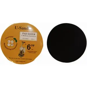 CHERRYHILL MFG CORP BPS6 Random Orbit Floor Sander Backer Pad Saver, 6 In - pack of 4