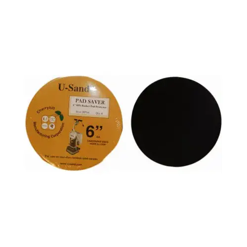 Random Orbit Floor Sander Backer Pad Saver, 6 In - pack of 4