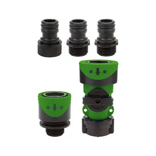 Full-Flow Quick-Connector Hose End/Faucet Set Full-Flow Quick-Connector Hose End/Faucet Set