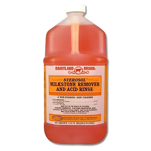 Sterosol Milkstone Remover And Acid Rinse, 1-Gal. Capacity, Phosphoric Acid Formula, For Dairy Equipment And Utensils Cleaning