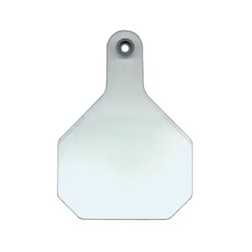 All American Livestock Tag, Blank, Large, White - pack of 25 All American Livestock Tag, Blank, Large, White - pack of 25
