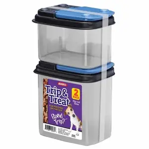 Buddeez 00343 Pet Treat Containers, Flip-Top Lids Pair