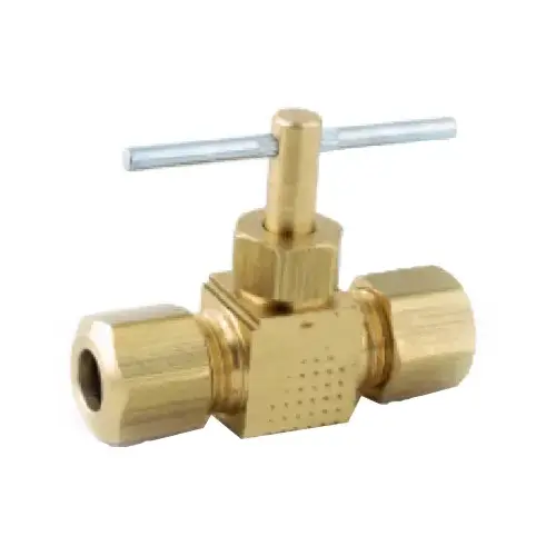 Needle Valve, Compression, 1/4 x 1/4-In. Needle Valve, Compression, 1/4 x 1/4-In.