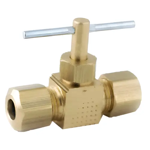 Needle Valve, Compression, 1/4 x 1/4-In. Needle Valve, Compression, 1/4 x 1/4-In.