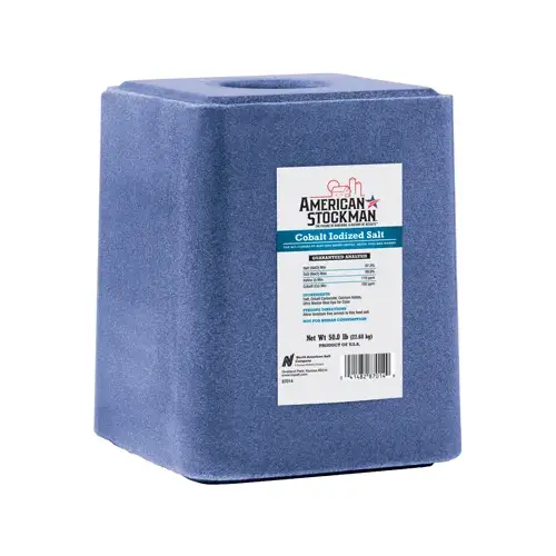 Cobalt Iodized Salt Block, 50-Lbs.