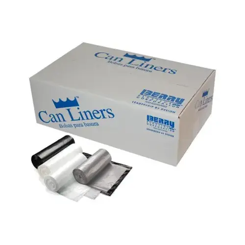 Can Liners, Gray, 33-Gal., 33 x 39-In., 100-Ct.
