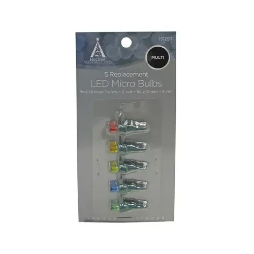 Christmas Lights LED Replacement Bulb, Micro, Multi-Color - pack of 5 Christmas Lights LED Replacement Bulb, Micro, Multi-Color - pack of 5