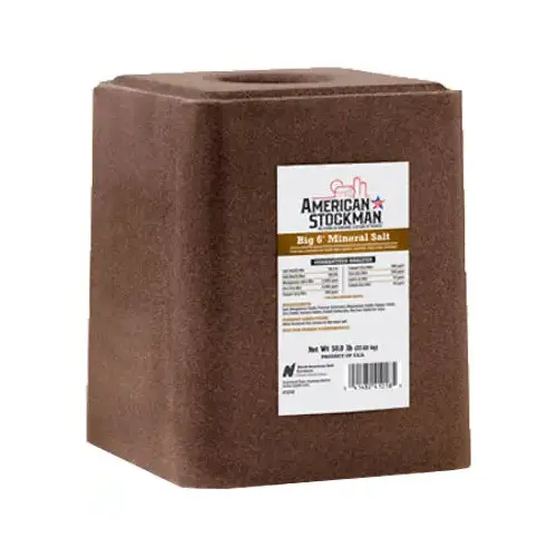 Big 6 Trace Mineral Block Ag Salt, 50-Lbs. Big 6 Trace Mineral Block Ag Salt, 50-Lbs.