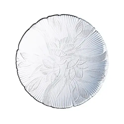 Dessert Plate, Floral Leaf, 7.25-In. Dessert Plate, Floral Leaf, 7.25-In.