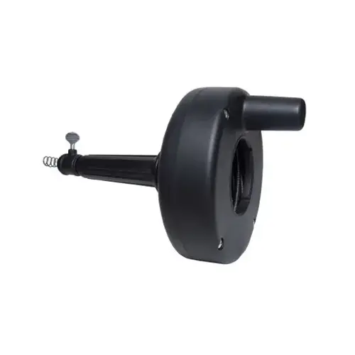 84000 Series Drum Auger, 1/4 in Dia Cable, 25 ft L Cable Black